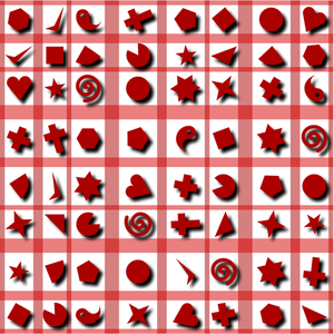 Red shapes wallpaper