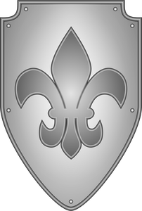 Vector graphics of grayscale shield