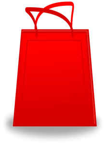 Rød handlepose vektor