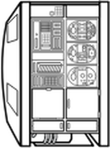 Vector graphics of shuttle equipment icon