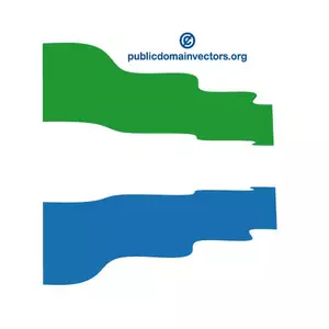 Vektor-Flagge Sierra Leone