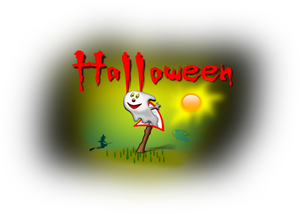 Illustration vectorielle de Halloween signpost