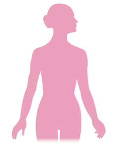 Gambar siluet vektor seorang wanita