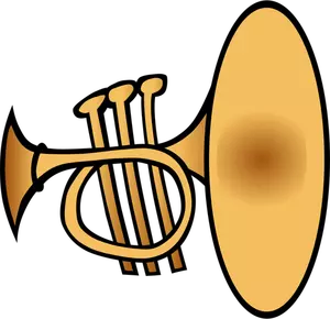 Trompet vector illustraties