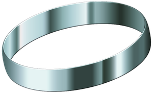 Immagine di vettore di anello in argento
