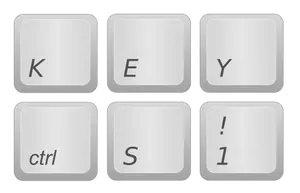 Immagine vettoriale tasti di computer