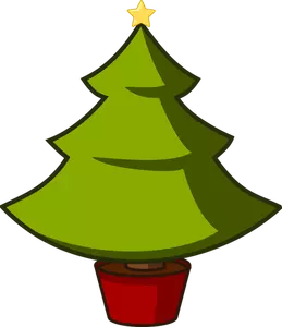Christmas tree vector clip art