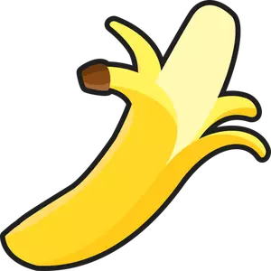 Enkel skrelles banan vektortegning