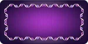 Seni klip vektor latar belakang ungu dengan perbatasan persegi panjang