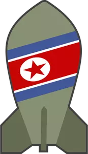 Graphiques vectoriels d'hypothétique bombe nucléaire nord-coréen