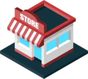 Candy shop vector symbol