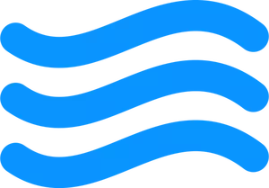 Blauw water pictogram