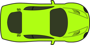 Lys grønn racing bil vector illustrasjon