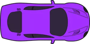 Graphiques de vecteur voiture course violet