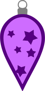 Eenvoudige paarse bauble