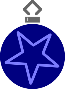 Blaue Kugel mit Stern