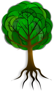 Drzewo grafika wektorowa