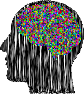 Prismatische Mann Gehirn