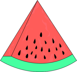 Vannmelon frukt skive