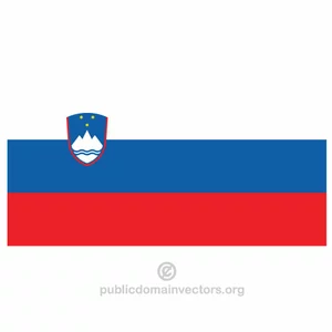 Slovensk vektor flagg