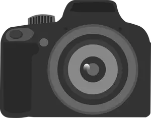 Illustrazione vettoriale di icona semplice fotocamera amatoriale