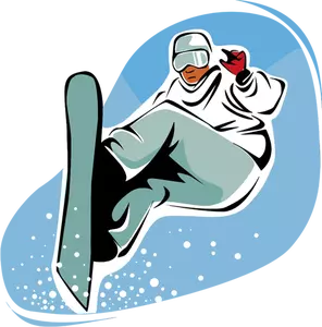 Snowboarding man