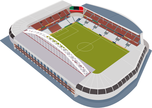 Stadionul de fotbal vectorul imagine