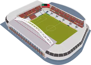 Soccer stadium vector image