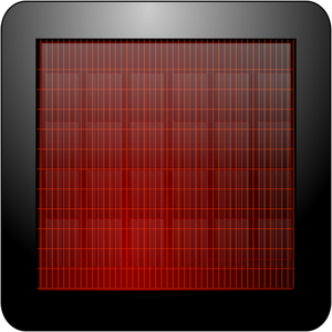 Square solar panel vector image