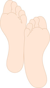 Immagine vettoriale dell'uomo piedi