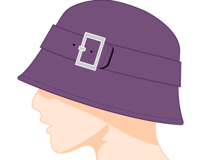 Vrouwelijke bell hoed vector afbeelding