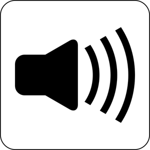 Vector de la imagen del icono de sonido del altavoz