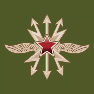Emblem of the Signal Troops vector illustration