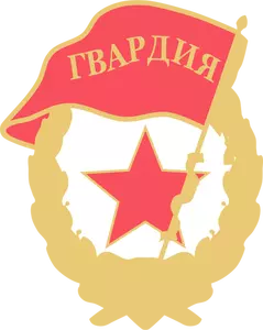 Sovjetiske vakter merke vektorgrafikk utklipp