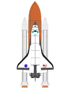 Space shuttle vector