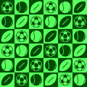 Pola hijau olahraga