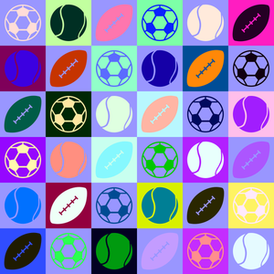 Patrón de bolas de deportes