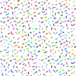 Colorful worms on white background