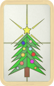 Skleněné vánoční strom