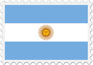 Argentina flag stamp