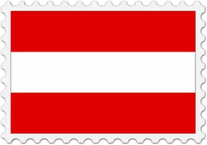 Österreich Flagge Stempel