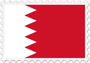 Bahrain Fahne Stempel