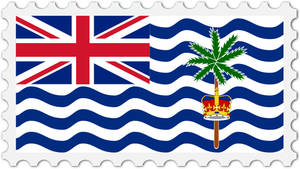 Vlag van het Brits territorium in de Indische Oceaan