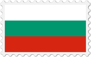 Timbre de drapeau de la Bulgarie