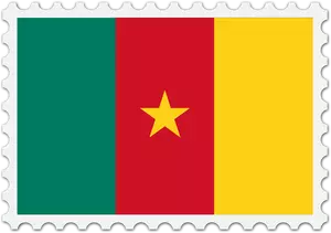 Kamerun Flagge Stempel