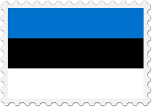 Estonya bayrağı damgası