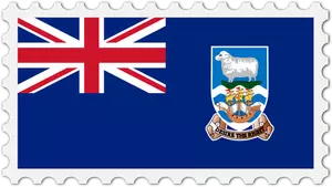 Falkland-Inseln Flagge Stempel