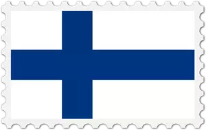 Finnland Flagge Stempel