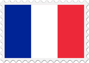 Frankrijk vlag stempel