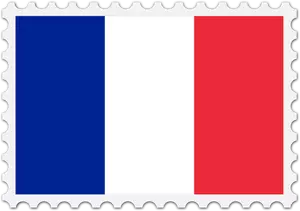 Frankreich Flagge Stempel